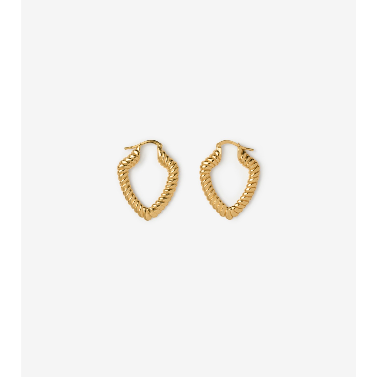 Small Shield Twisted Hoop Earrings​