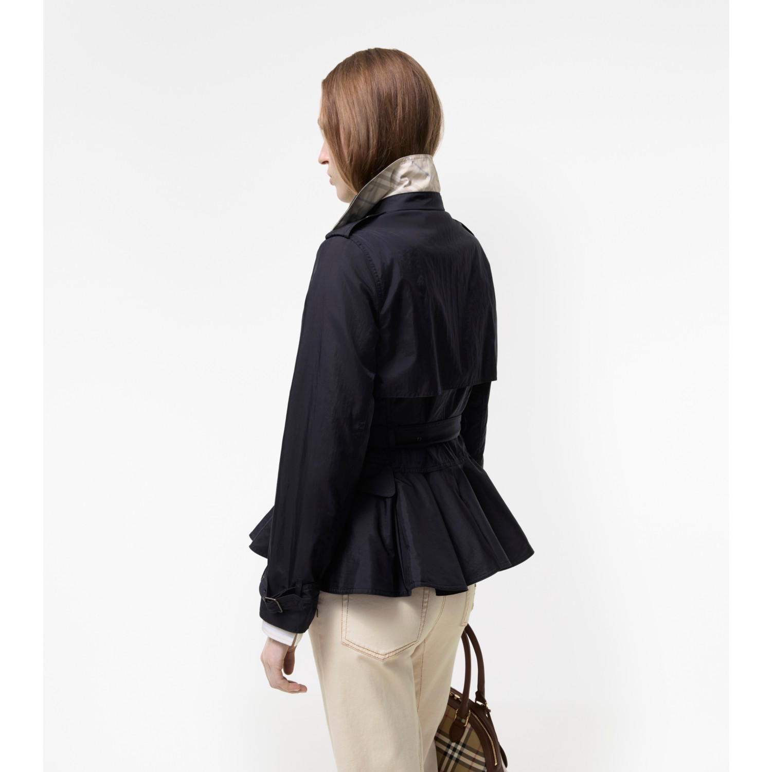 Nylon Pembury Trench Jacket in Navy - Women | Burberry® Official