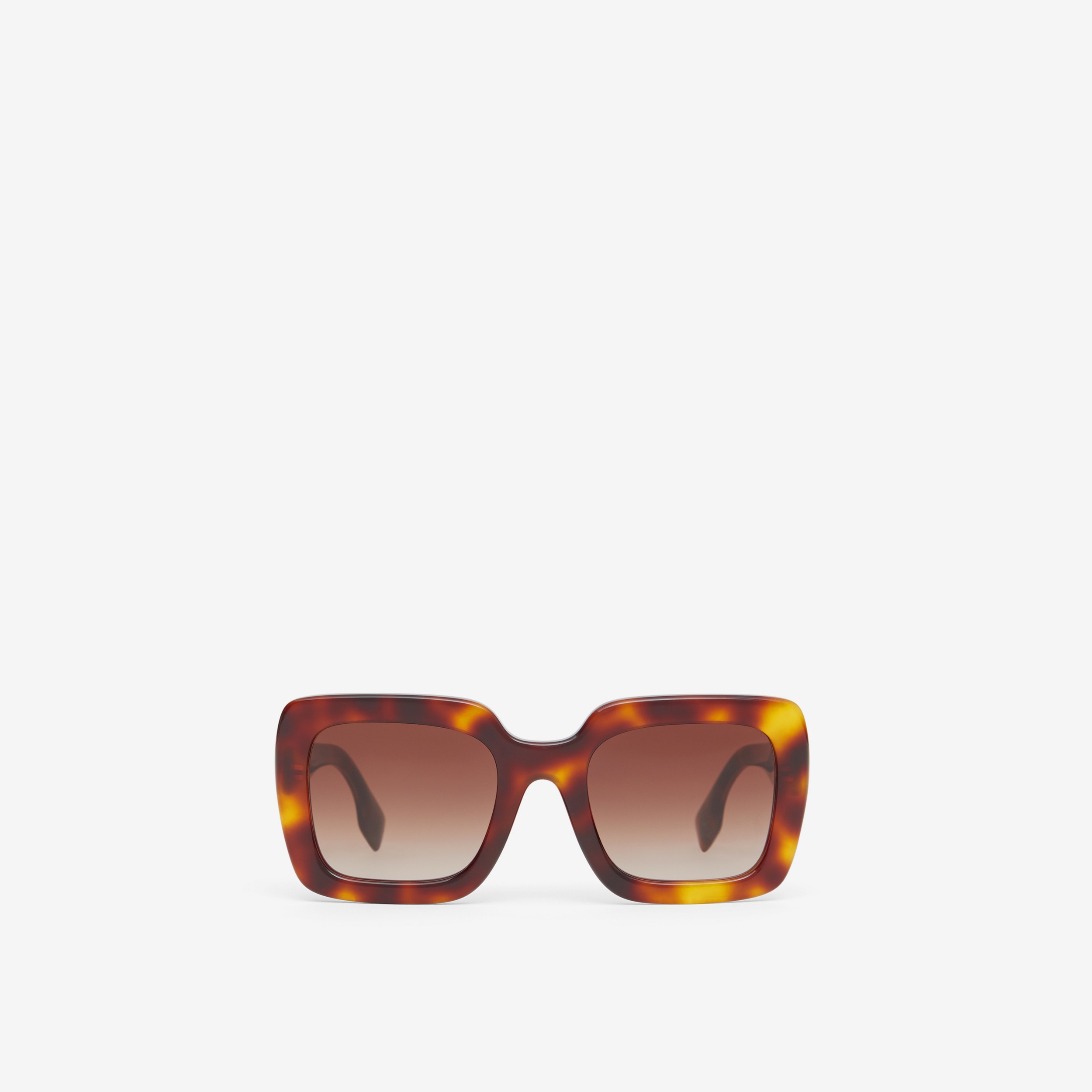 Oversized Square Frame Sunglasses in Tortoiseshell - Women | Burberry® Official - 1