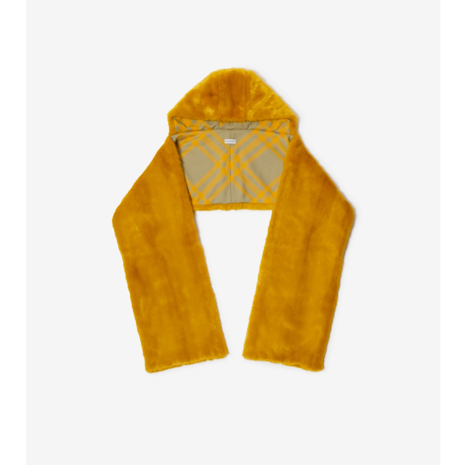 Burberry fur shop scarf