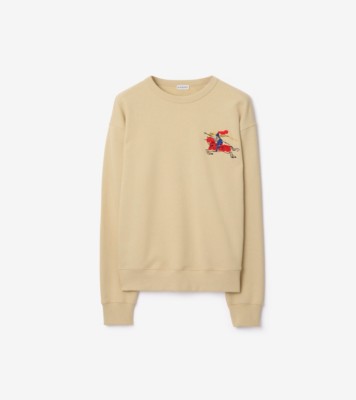 BURBERRY XL コットン スウェット EKD コットンスウェット (ライムストーンベージュ) - メンズ, コットン