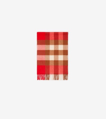 Burberry Monogram Print Lightweight Cashmere Scarf - Red