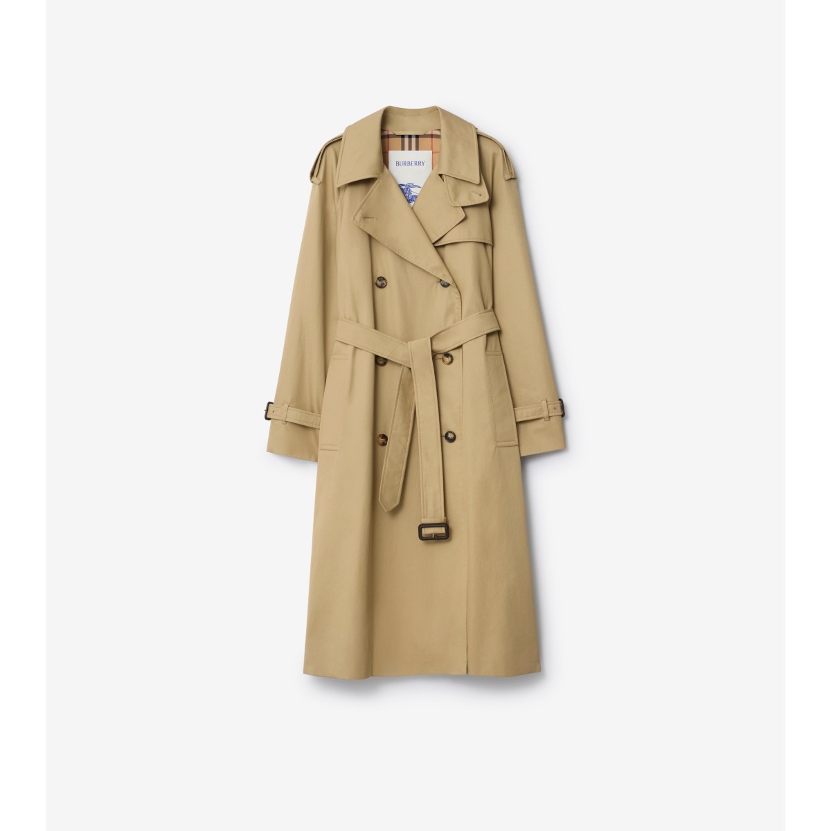  Check Long Castleford Trench Coat