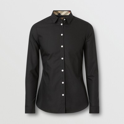 burberry shirt womens black