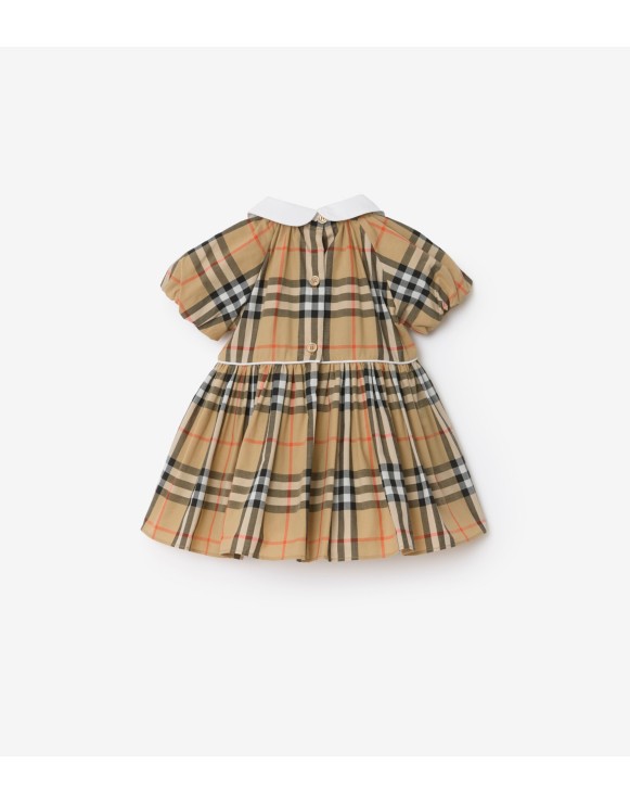 Check Cotton Dress with Bloomers