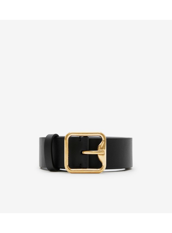 Burberry London 36 long 30/75 Check Gold Buckle men Belt