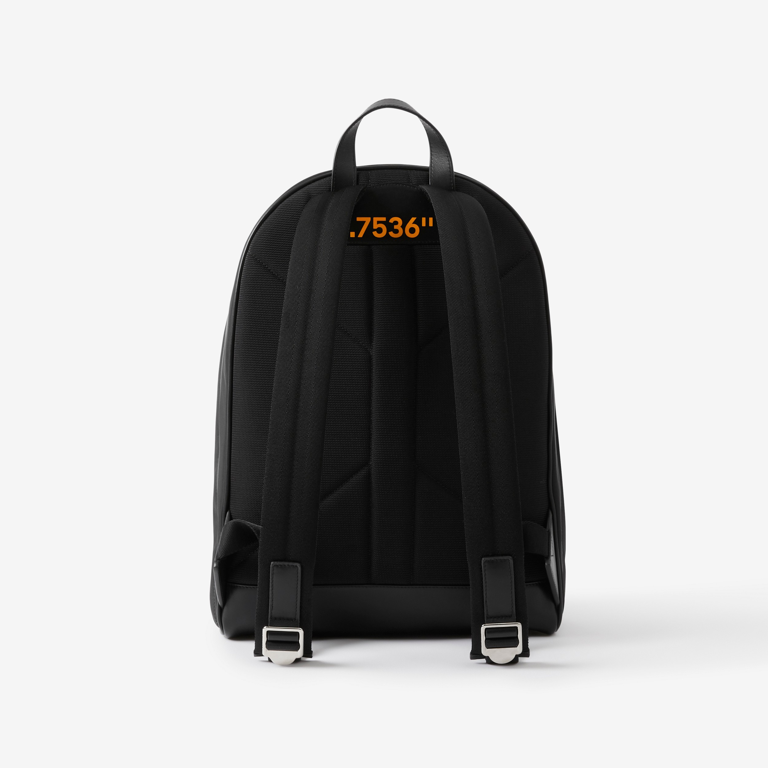 Coordinates Print Nylon Backpack in Black/orange - Men | Burberry® Official - 3