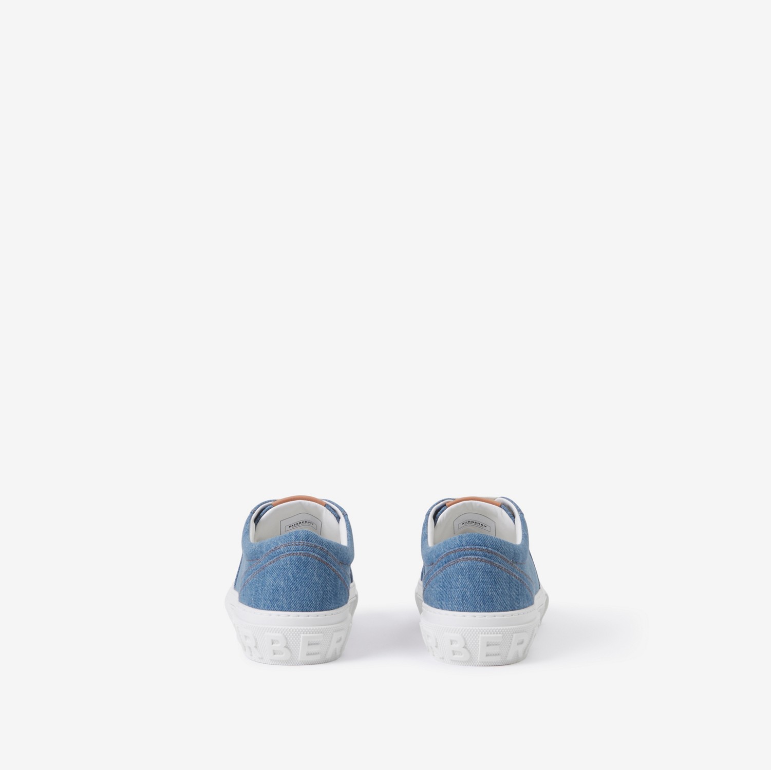 Denim Sneakers in Mid Blue - Men | Burberry® Official