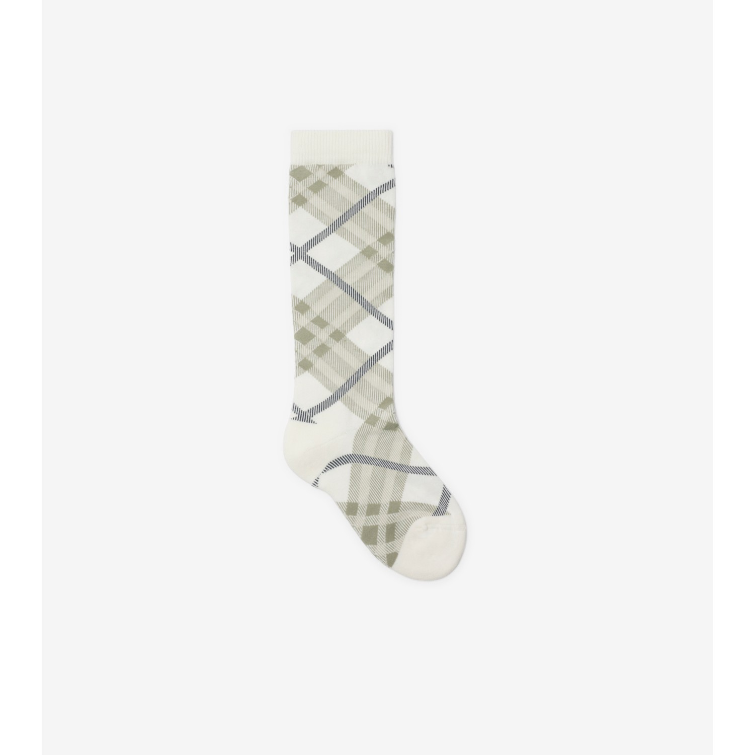 Check Cotton Blend Socks