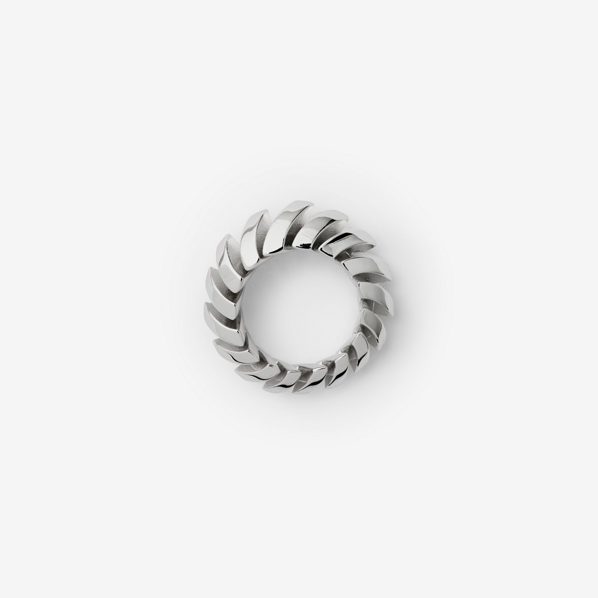 Burberry Thorn Ring In Silver