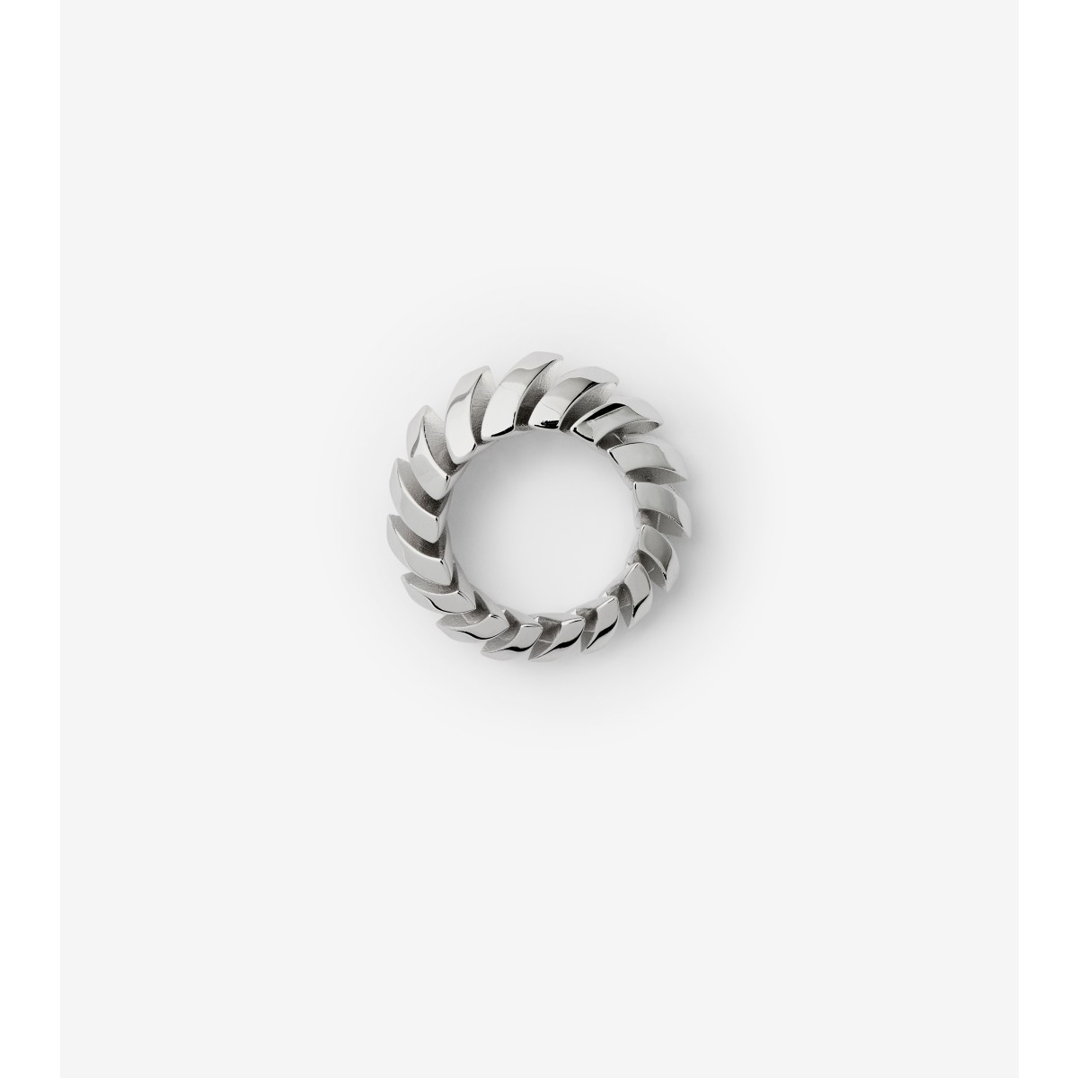 Burberry Thorn Ring In Silver
