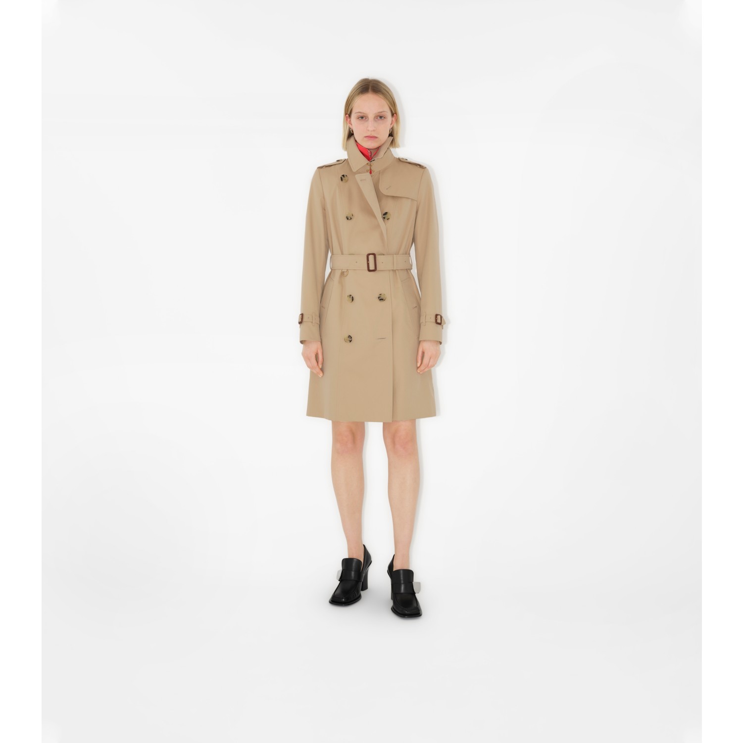 Mid-length Chelsea Heritage Trench Coat in Honey - Women