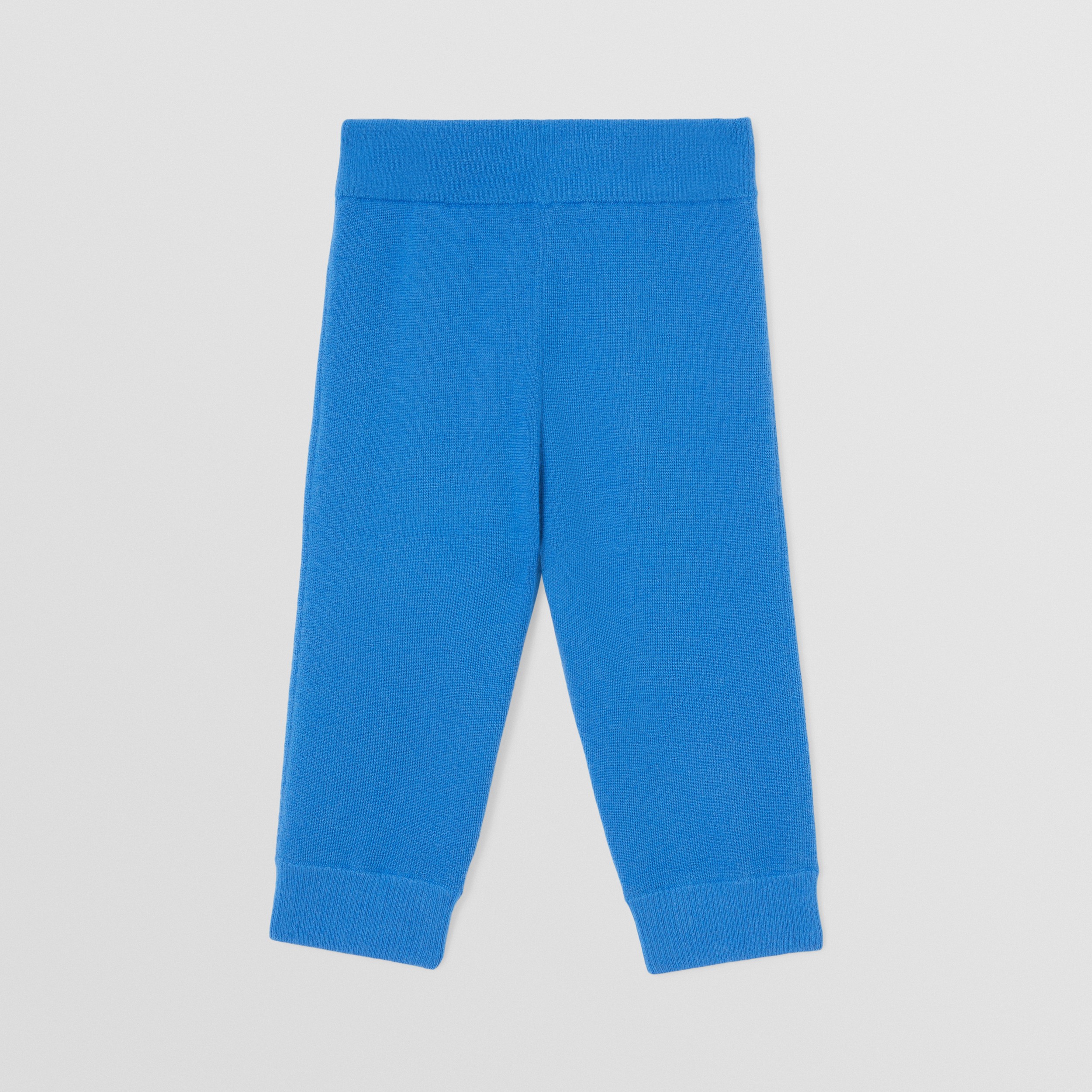 Calças jogger de cashmere com Thomas Bear (Azul Lona) - Crianças | Burberry® oficial - 4