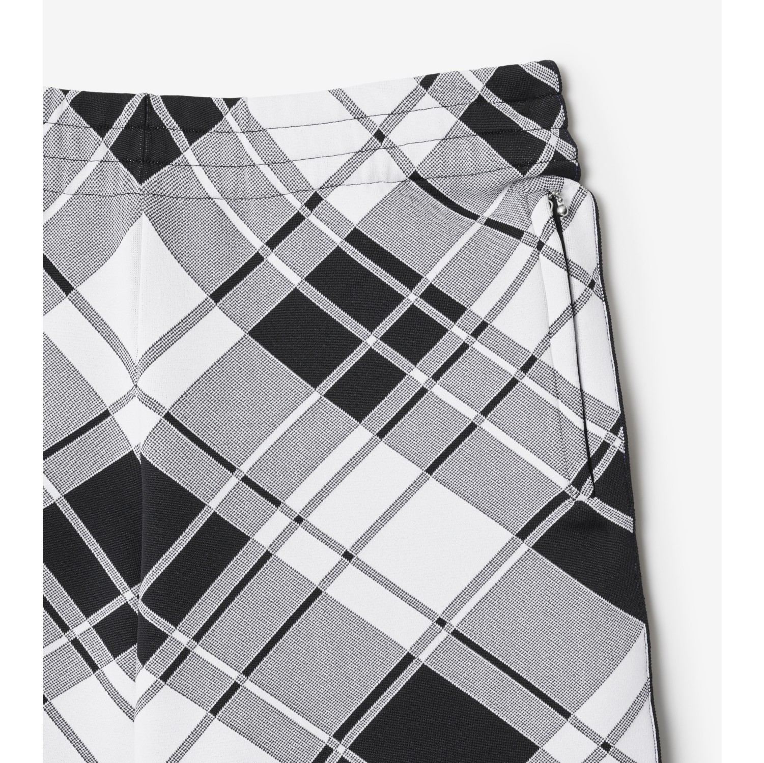 Check Nylon Blend Shorts in Monochrome - Men | Burberry® Official