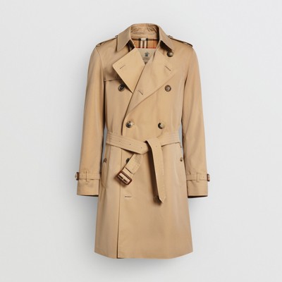 The Mid-length Chelsea Heritage Trench Coat in Honey - Men | Burberry®  Official