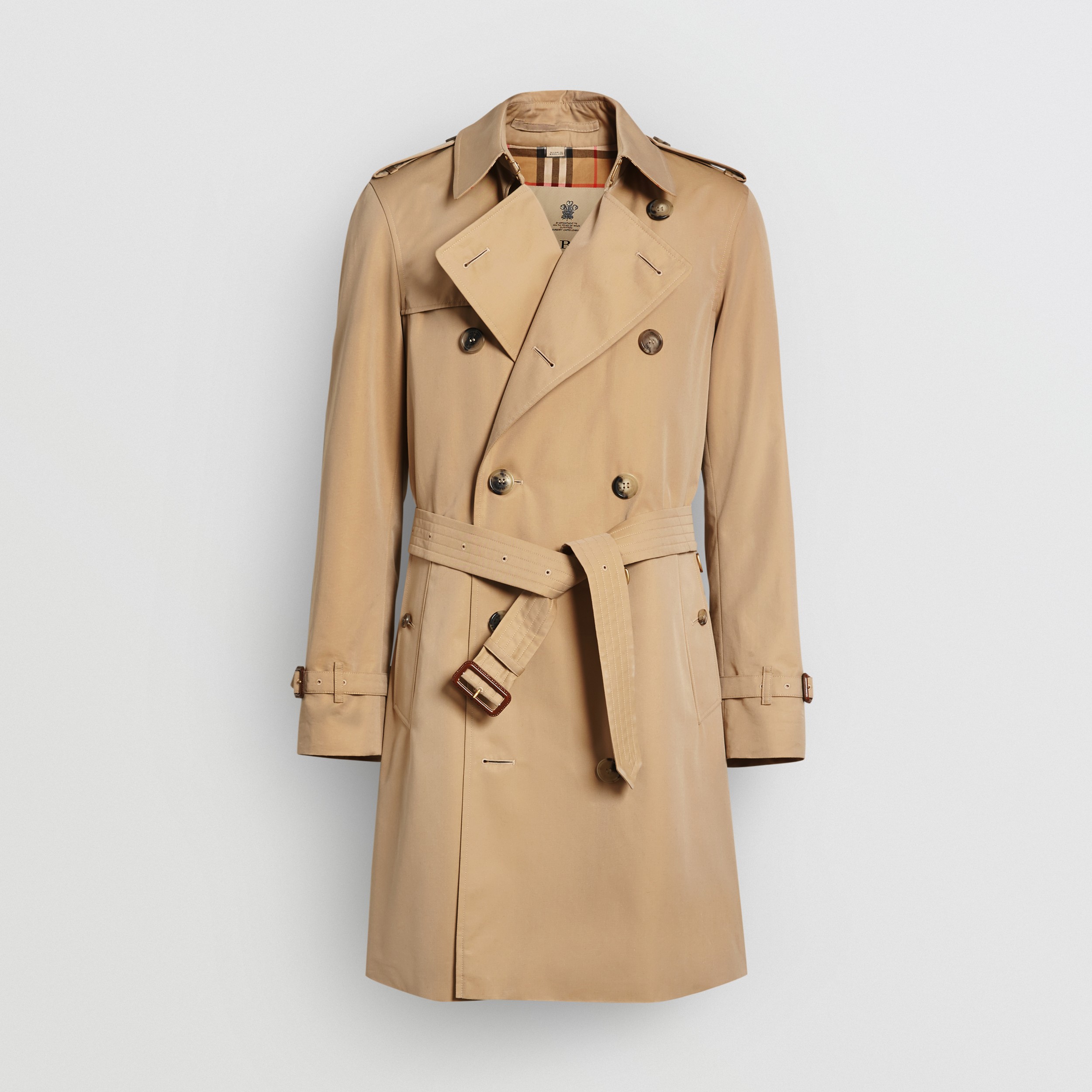 The Mid-length Chelsea Heritage Trench Coat in Honey - Men | Burberry® Official - 3