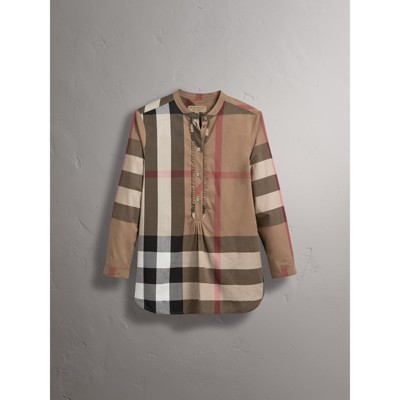 brown burberry shirt