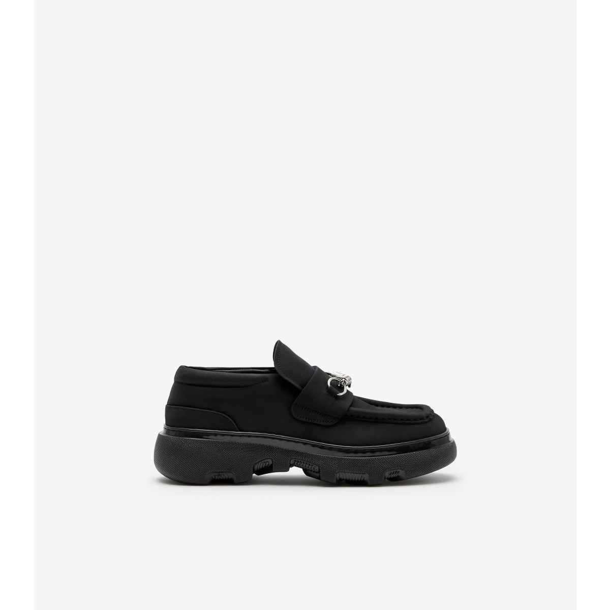 BURBERRY BURBERRY NUBUCK CREEPER CLAMP LOAFERS