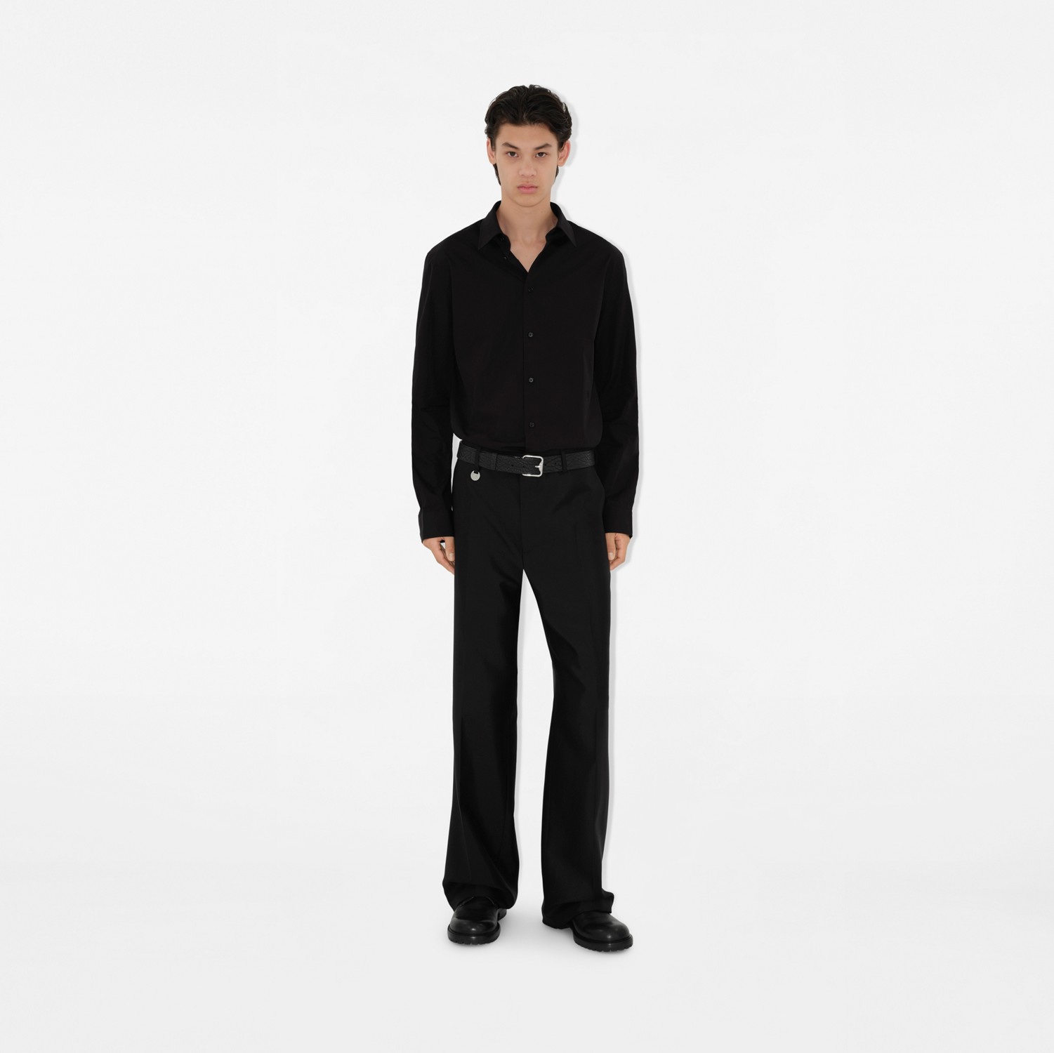 Cotton Shirt in Black - Men | Burberry® Official Cotton Shirt in Black - Men | Burberry® Official