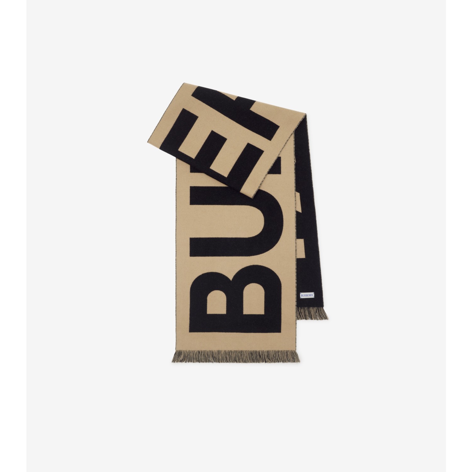 Burberry Logo Wool Scarf