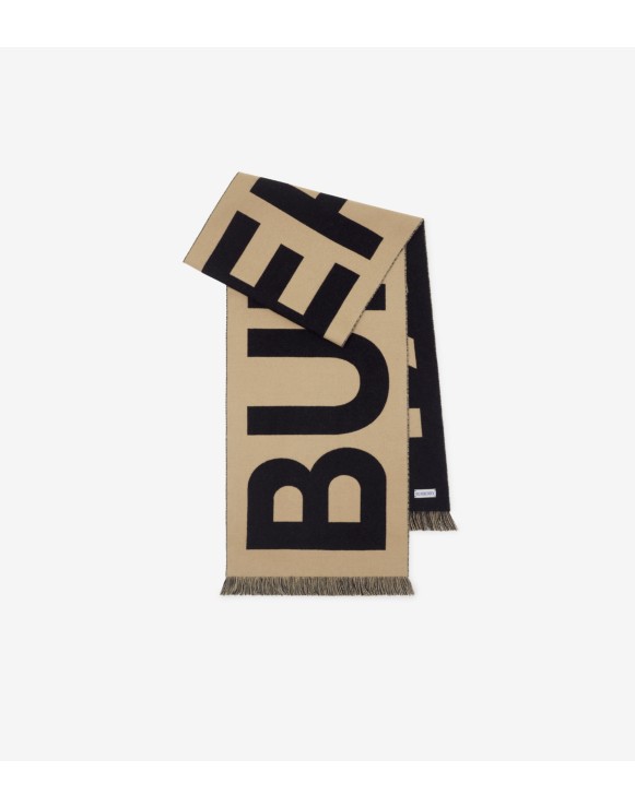 Logo Wool Scarf