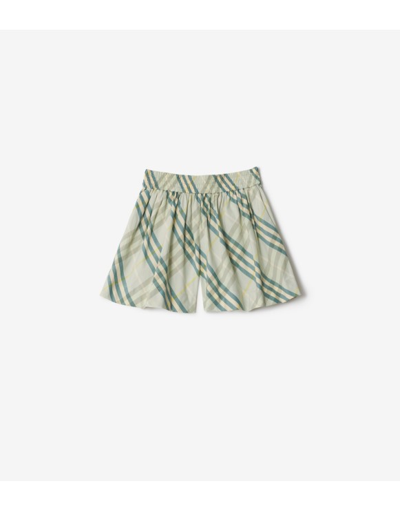 Baumwollshorts in Check