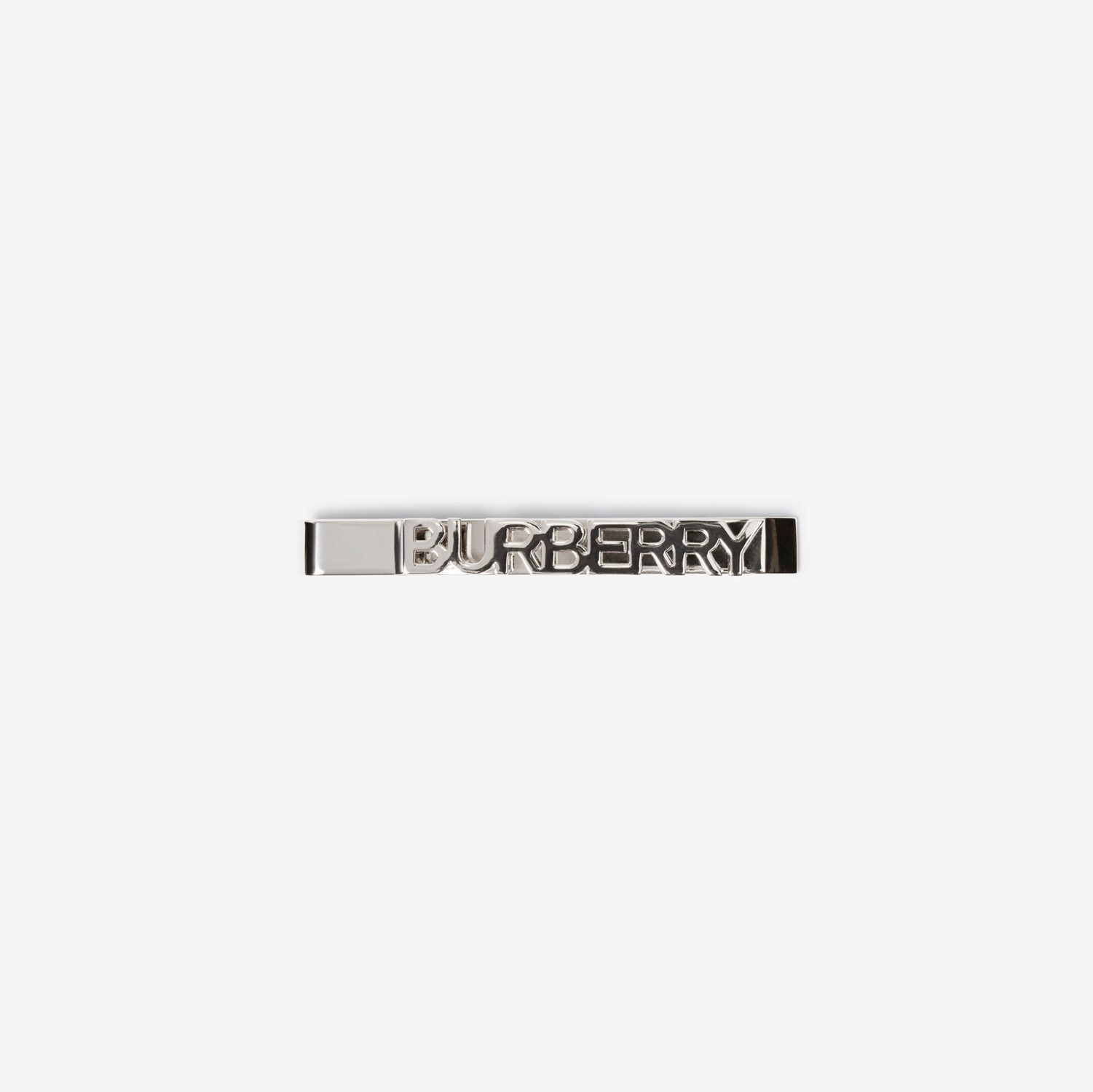 Logo Detail Palladium-plated Tie Bar - Men | Burberry® Official