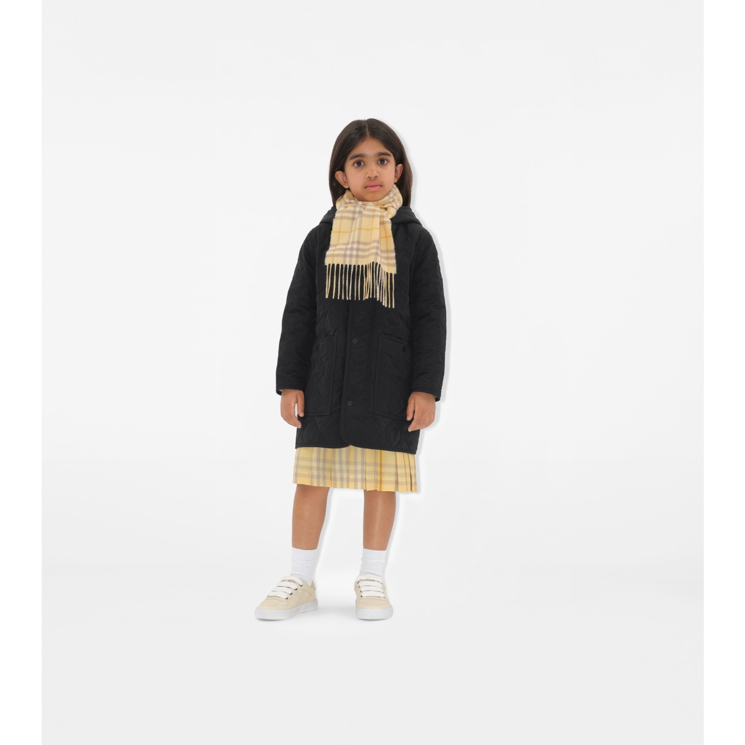 Check Cashmere Scarf