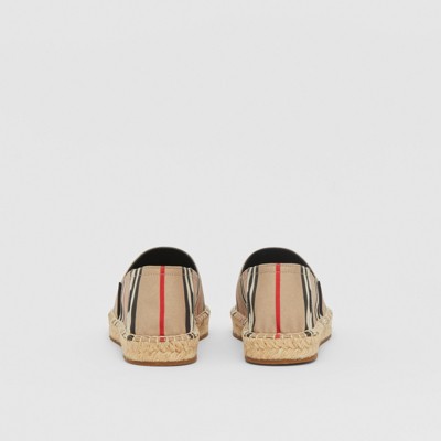 Icon Stripe Espadrilles in Archive Beige - Women | Burberry® Official