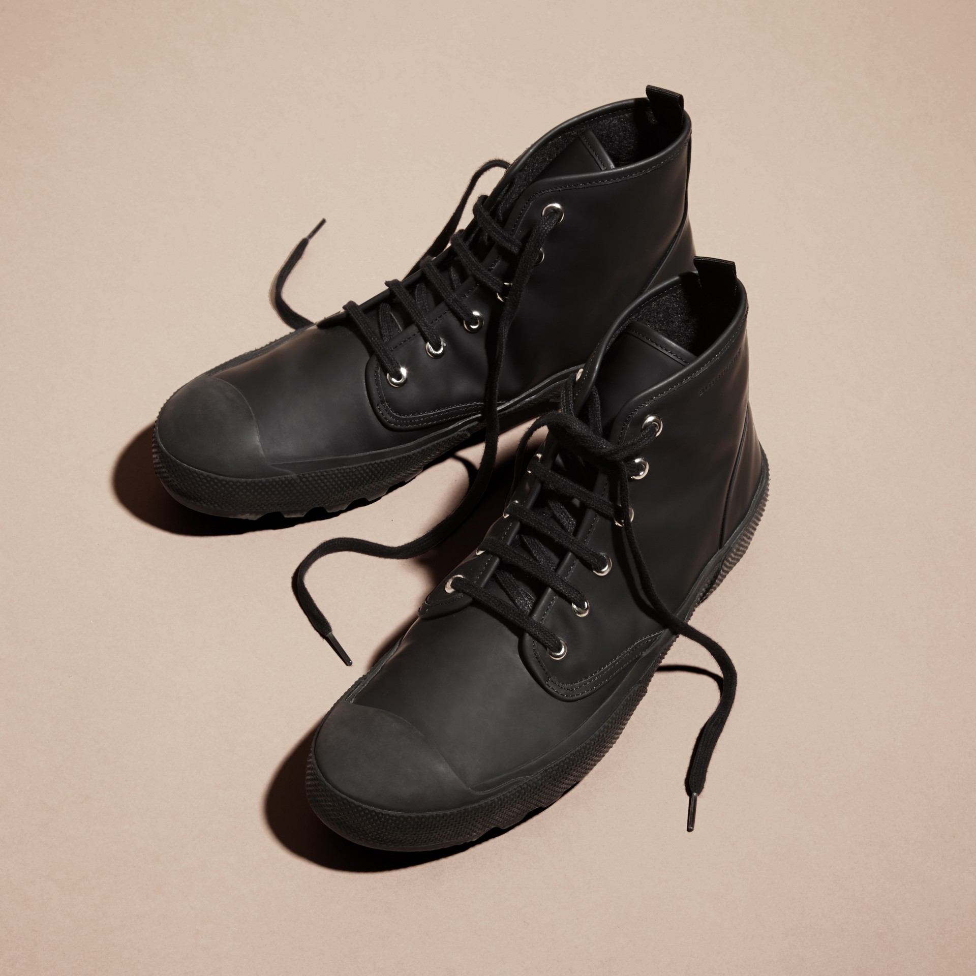 burberry lace up boots