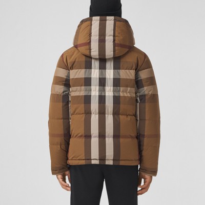 mens brown puffer