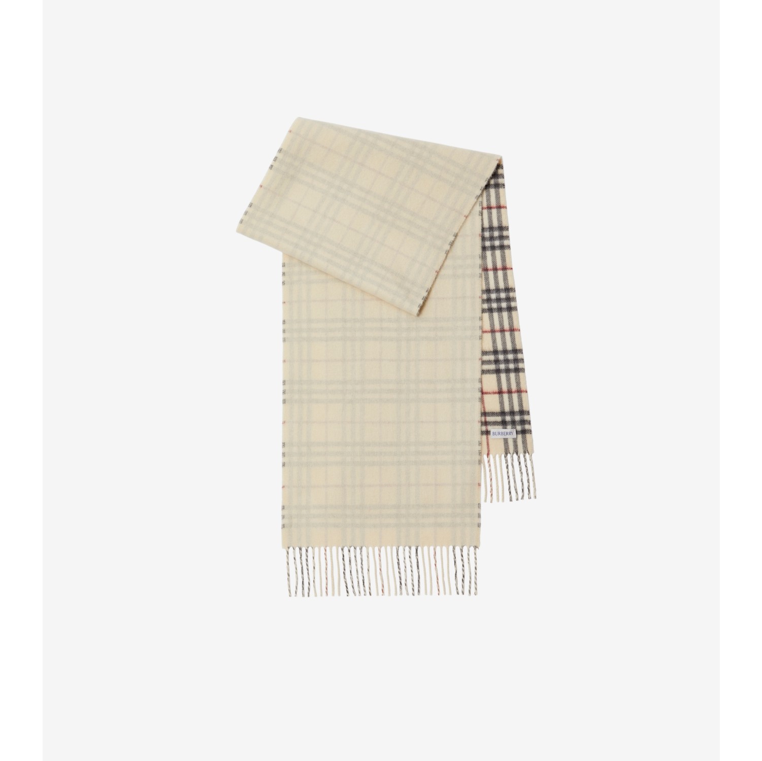 Reversible Check Cashmere Scarf