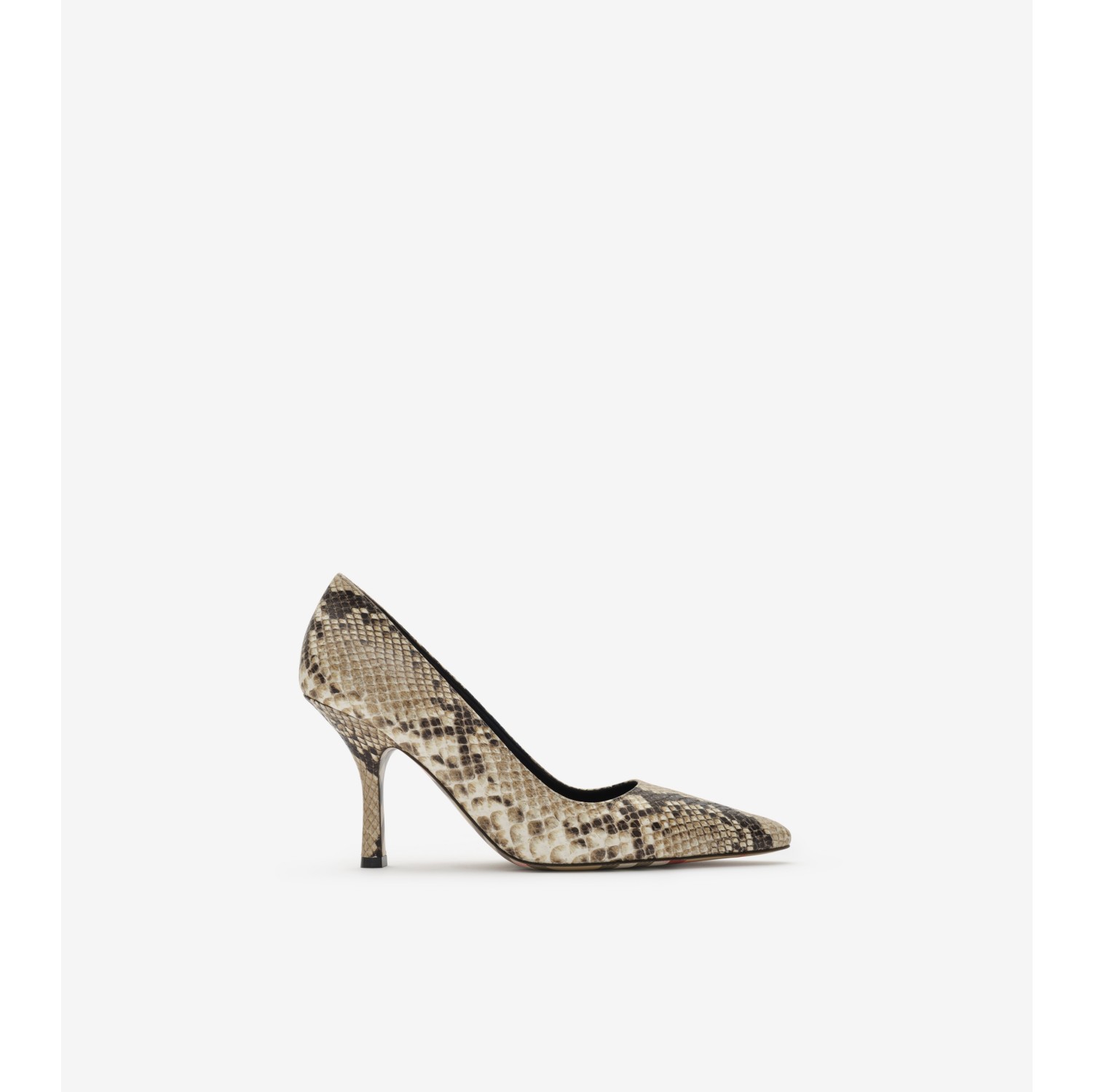 Python-print Leather Dame High Pumps​
