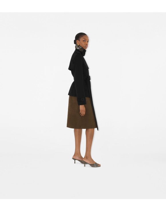 Veste trench en coton mélangé