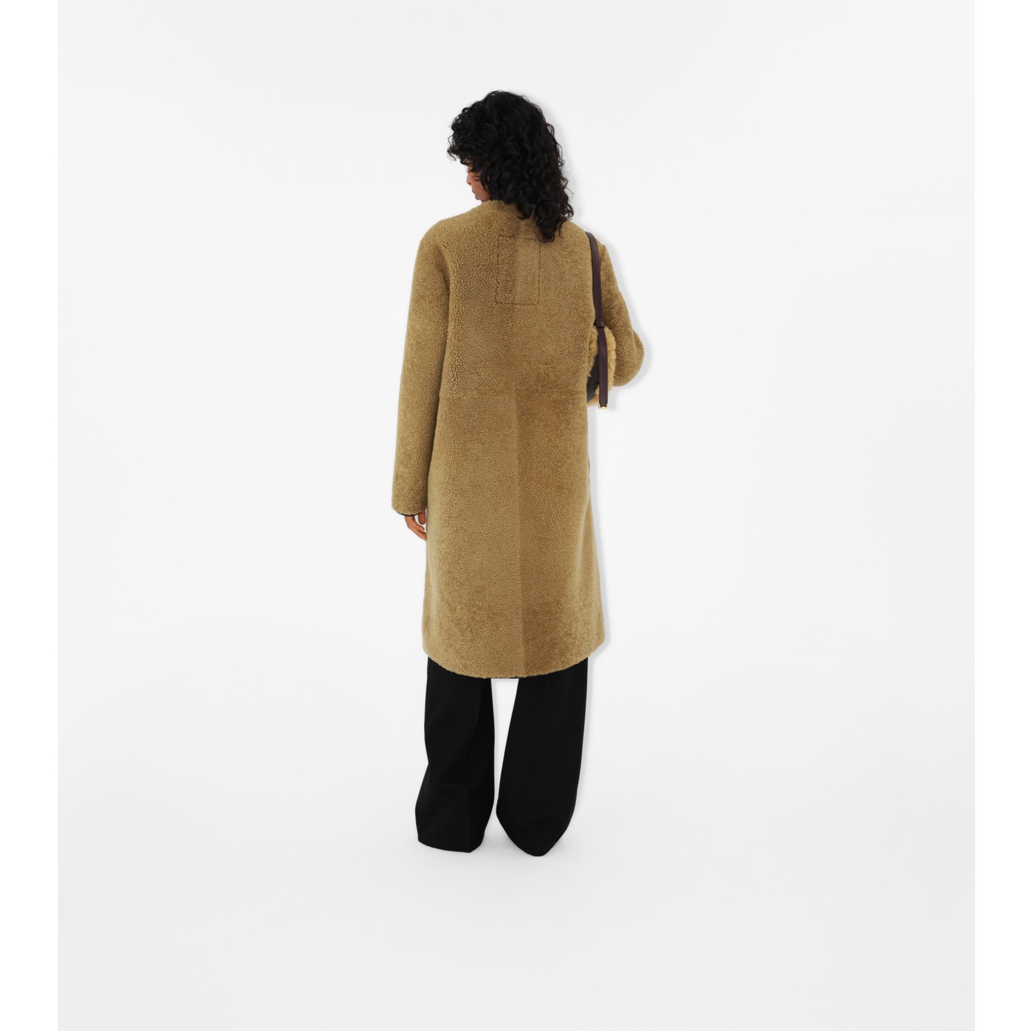 Shearling Wrap Coat
