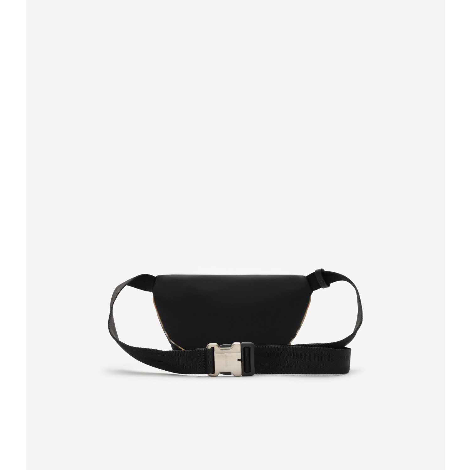 Check Trim Belt Bag in Black - Men, Technical | Burberry® Official