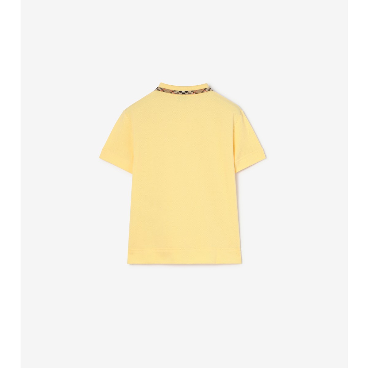  Check Cotton Pique Polo Shirt