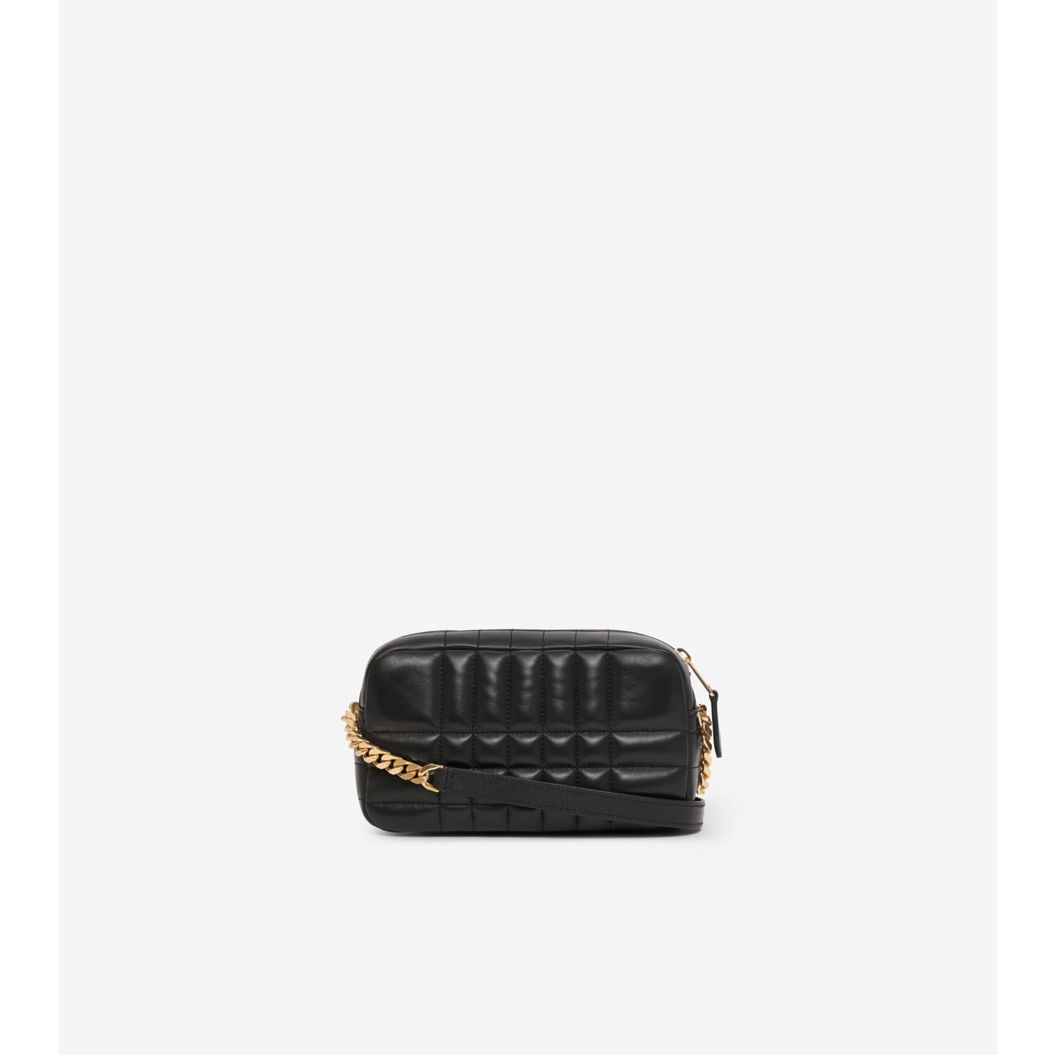 Versace Women's Logo Monogram Leather Coin Pouch - Black