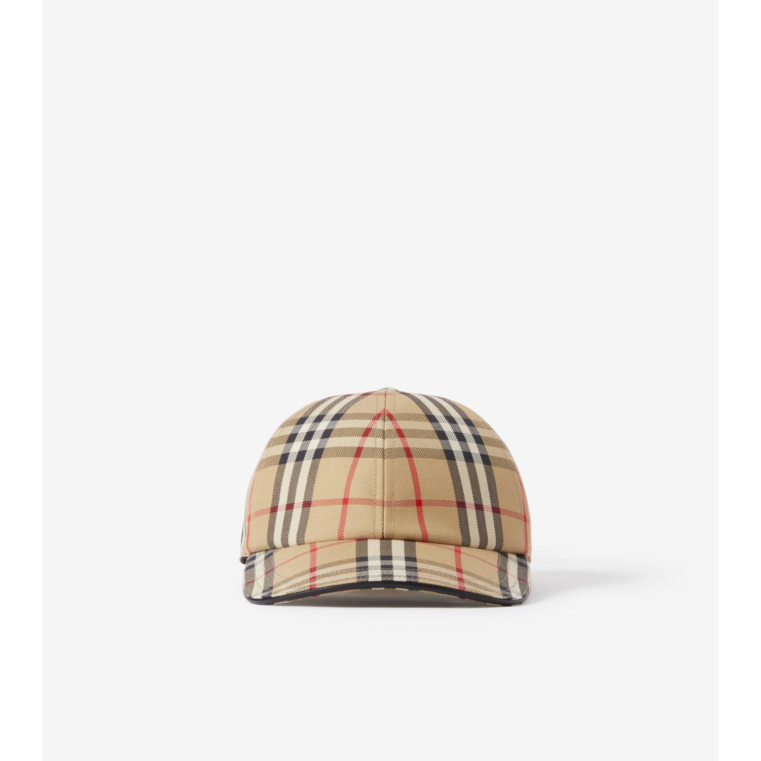 Check Cotton Baseball Cap in Archive beige | Burberry® Official