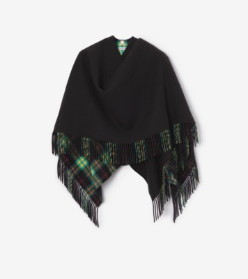 Wool Blanket Cape in Emerald green | Burberry® Official