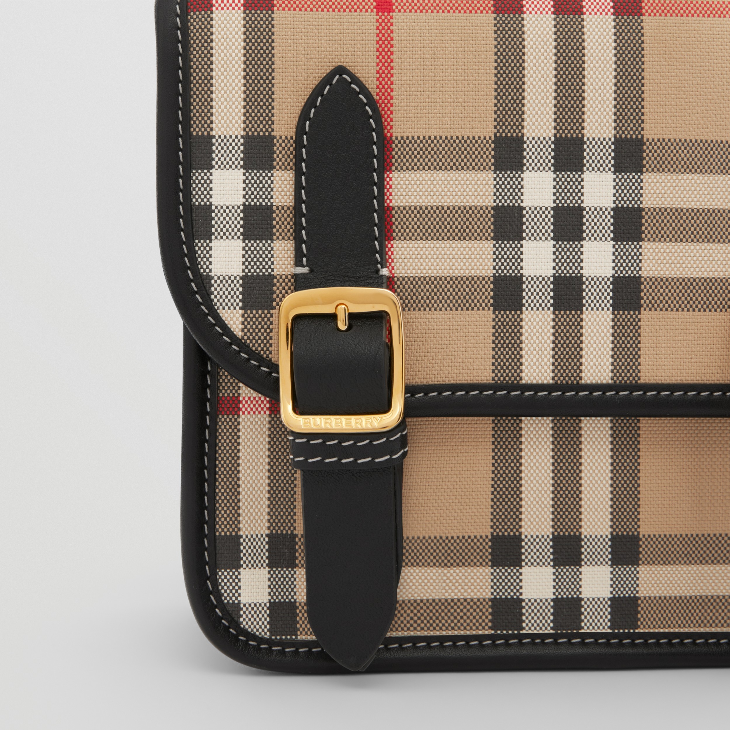 Vintage Check Cotton Crossbody Bag in Archive Beige - Children | Burberry® Official - 2
