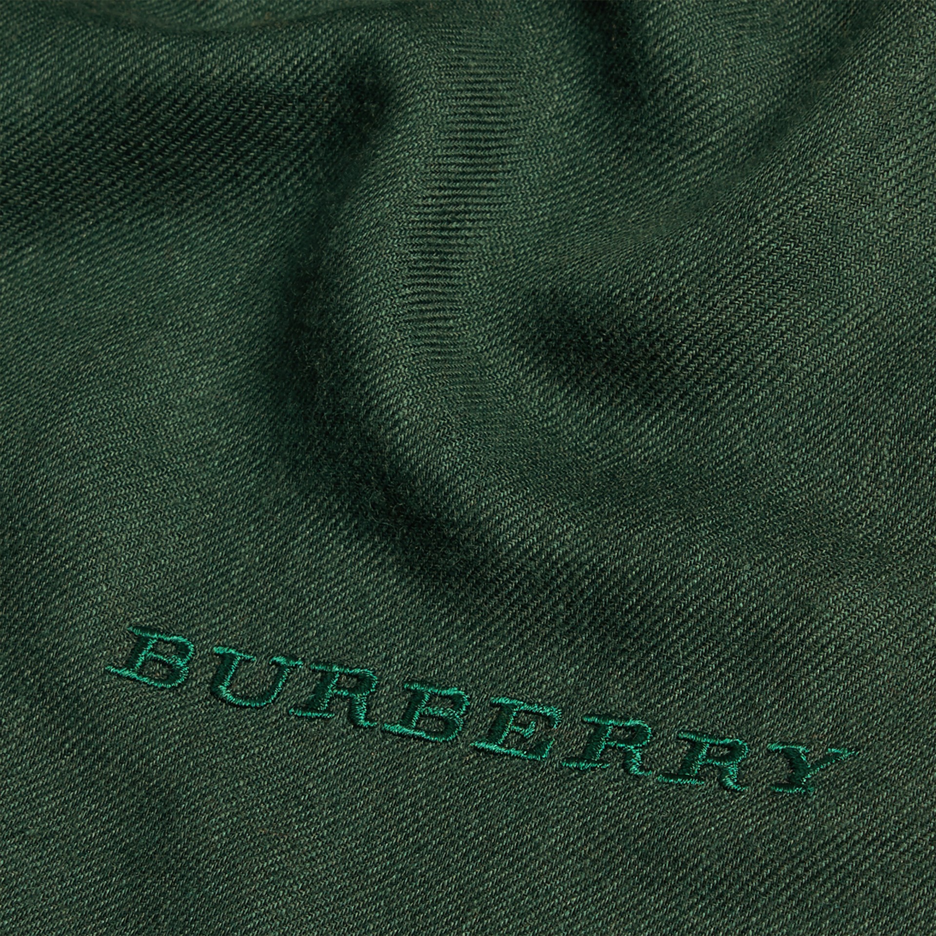 The Lightweight Cashmere Scarf in Dark Forest Green | Burberry United ...