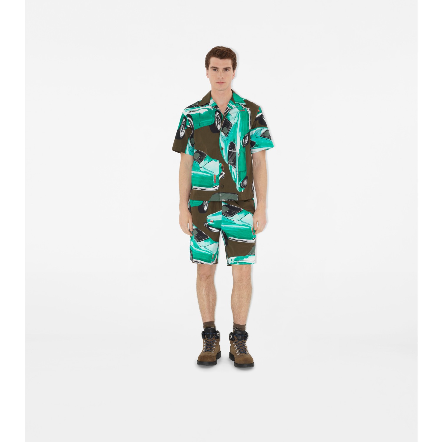Car Cotton Poplin Shorts