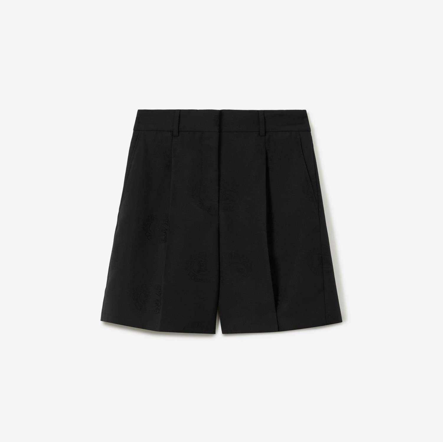 EKD Wool Cotton Shorts in Black - Women | Burberry® Official