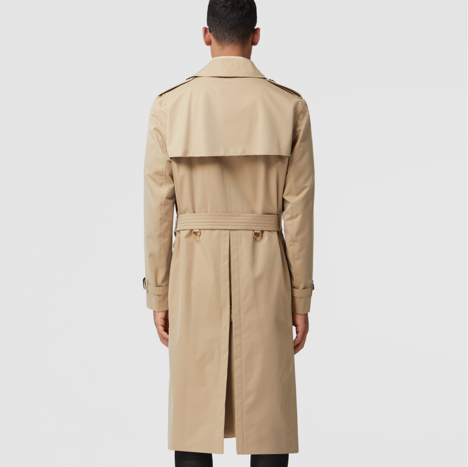 Burberry long hot sale coat mens