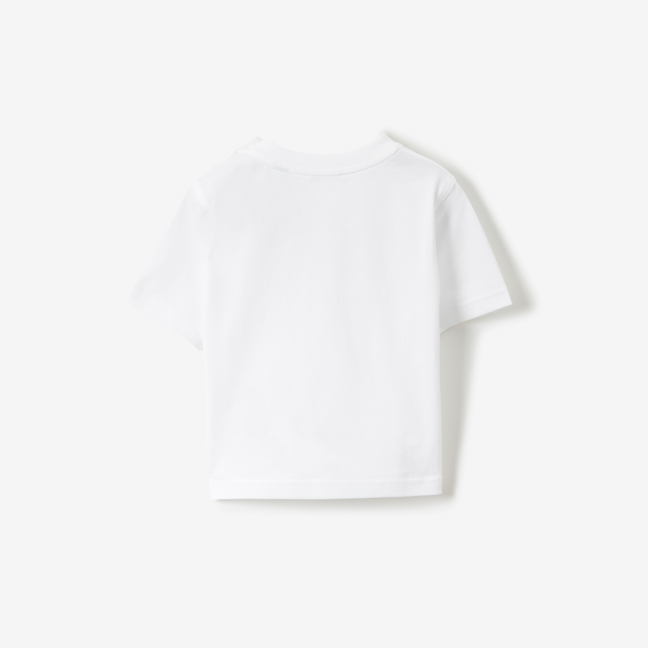 Thomas Bear Motif Cotton T-shirt in White - Children | Burberry® Official - 2