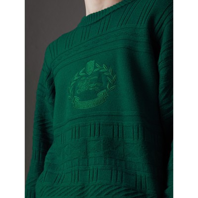 burberry sweater green