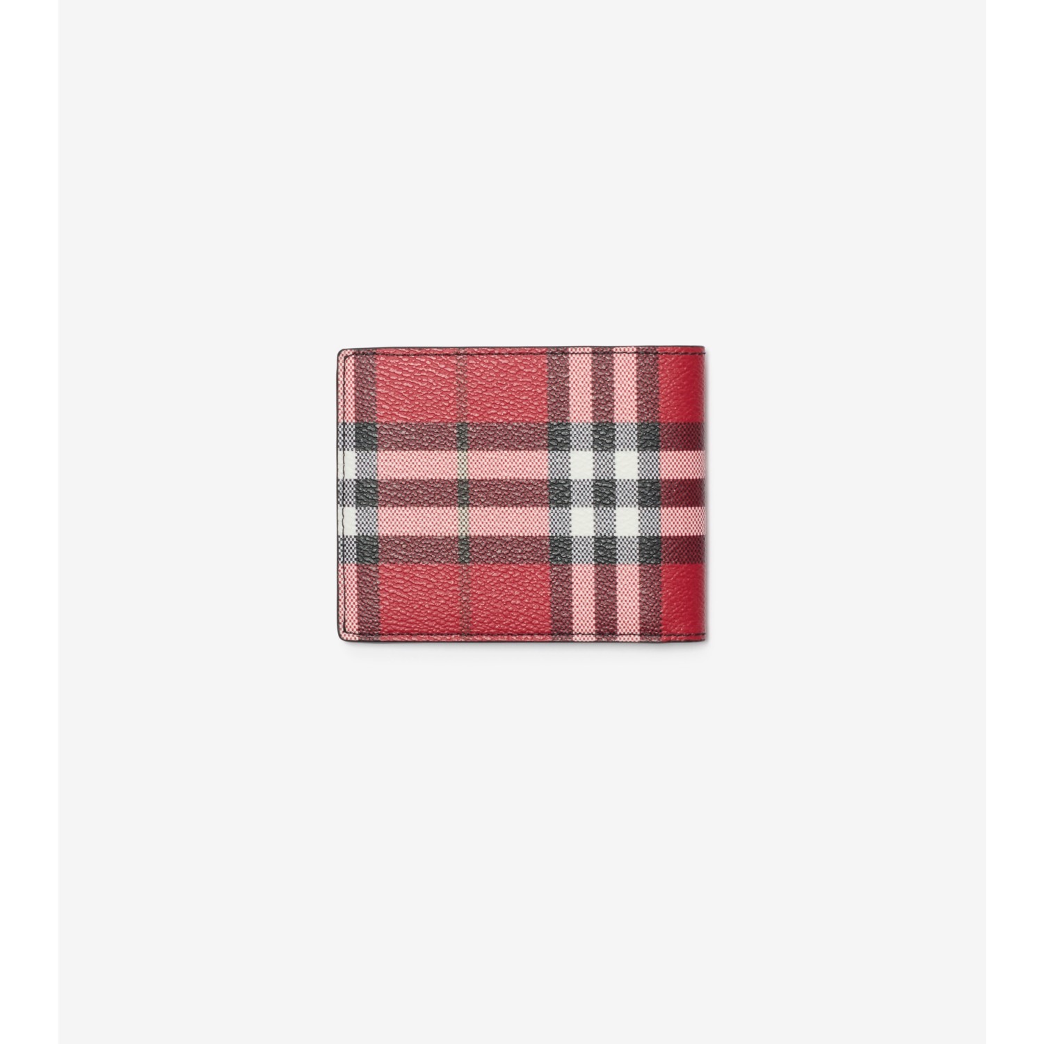 Check Slim Bifold Wallet​ in Post red - Men | Burberry® Official