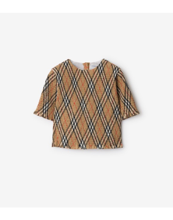 Blusa de algodão em Check