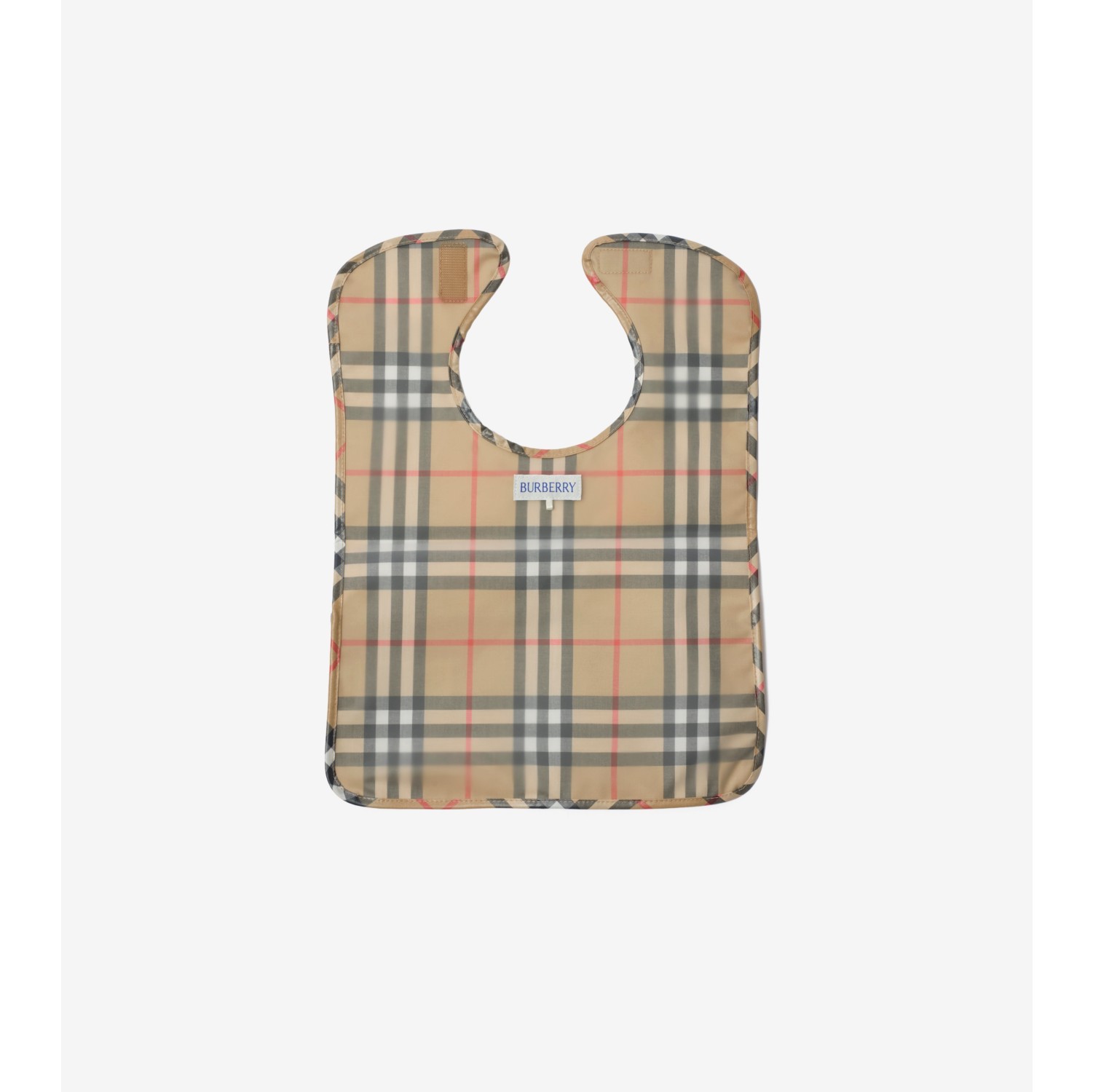 チェック コーティングコットン ビブ